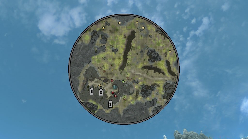 《上古卷軸5：天際重置版》游戲小地圖MOD
