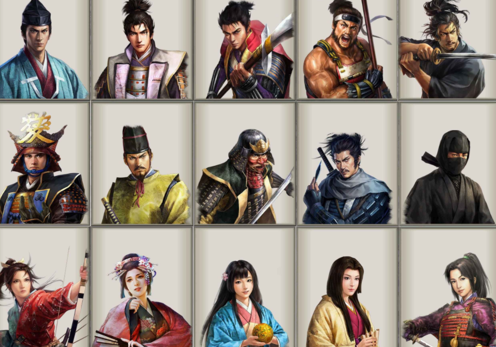 《太閣立志傳5DX》信野大志50女50男武將立繪