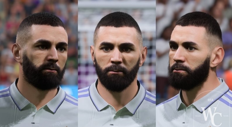 《FIFA 23》皇馬中鋒本澤馬臉型補丁