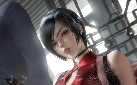 《生化危機2：重制版》艾達王誘人紅色短旗袍壁紙