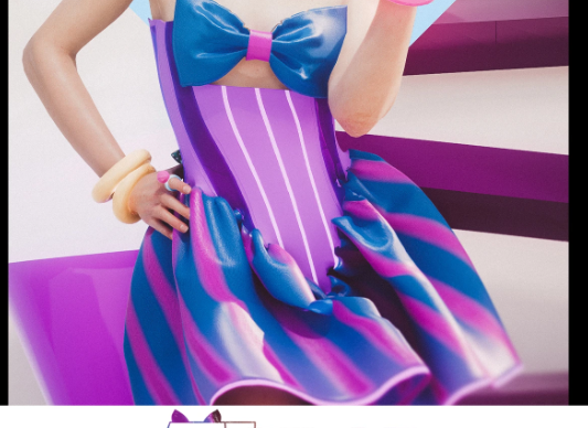 《賽博朋克2077》少女風糖果連衣裙MOD