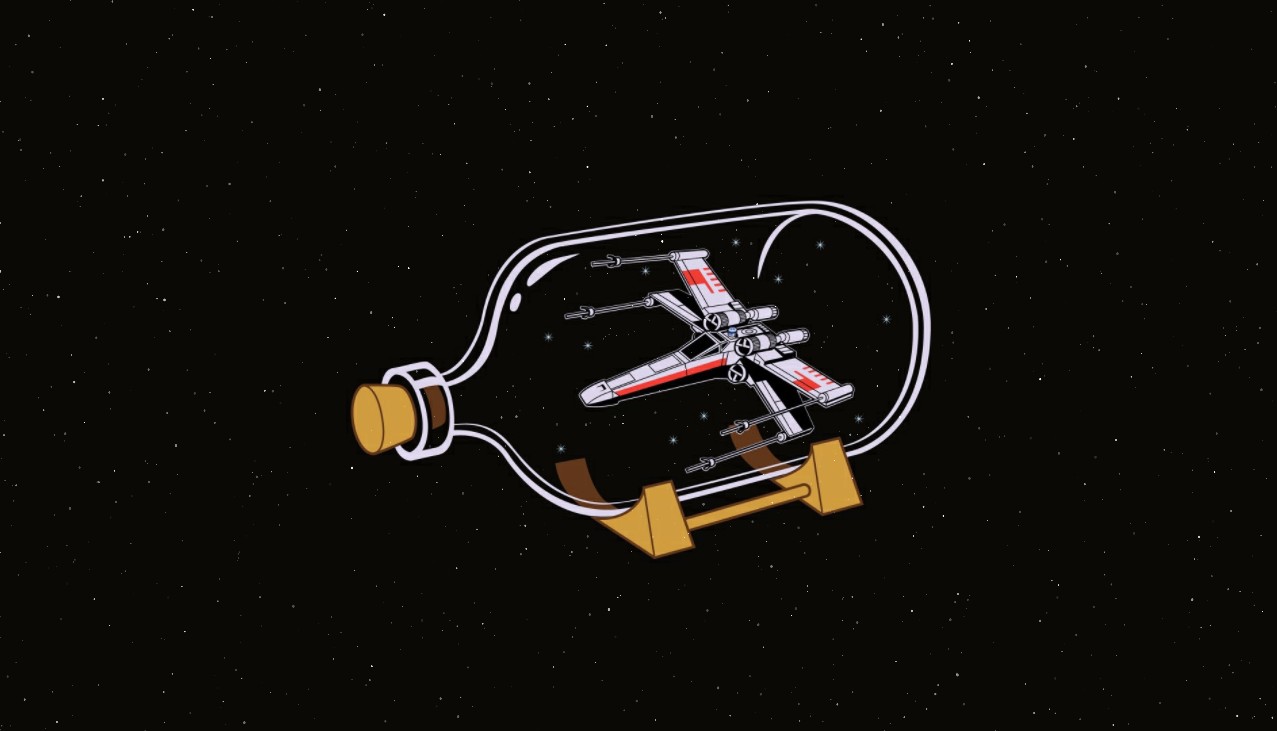《Wallpaper Engine》星戰(zhàn)X翼戰(zhàn)機(jī)玻璃瓶動(dòng)態(tài)壁紙