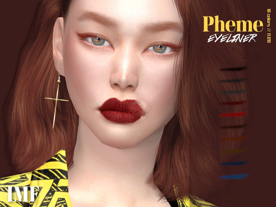 《模擬人生4》簡潔的美麗眼線MOD