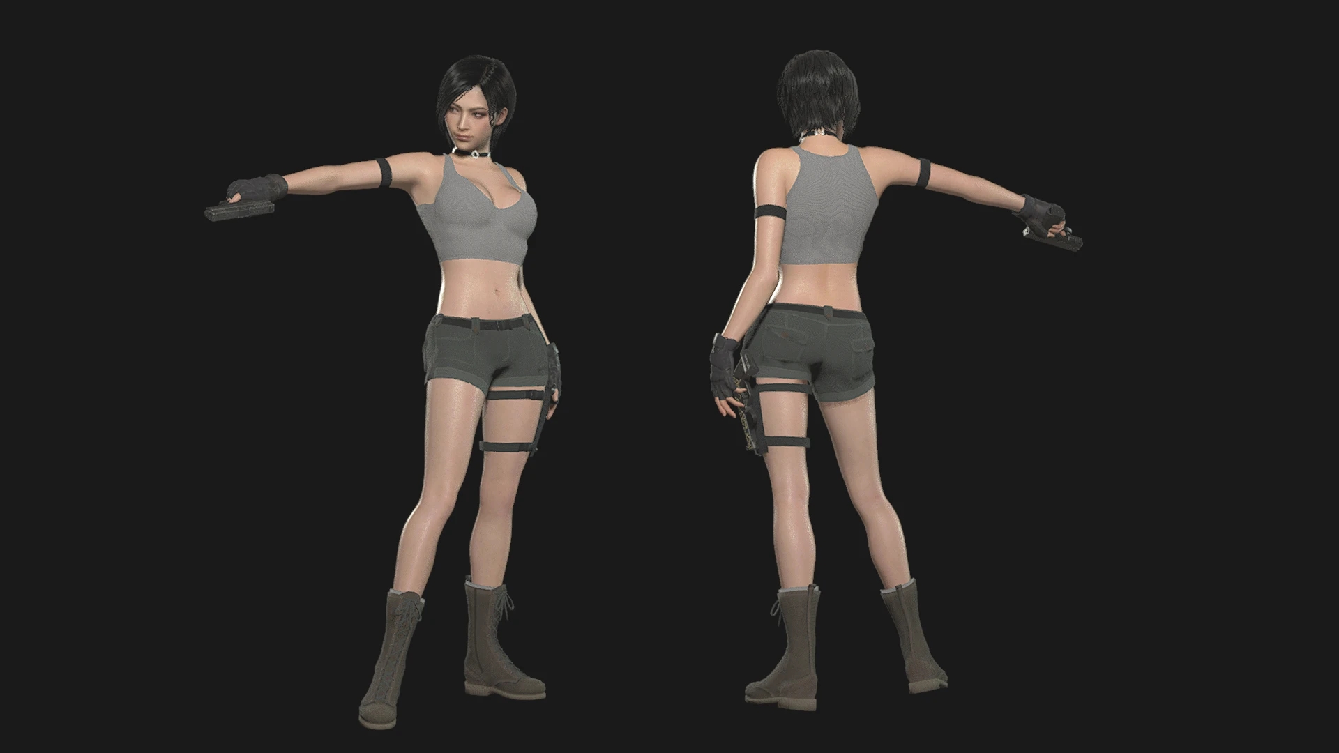 《生化危機4：重制版》艾達真人快打刀鋒索尼婭套裝MOD