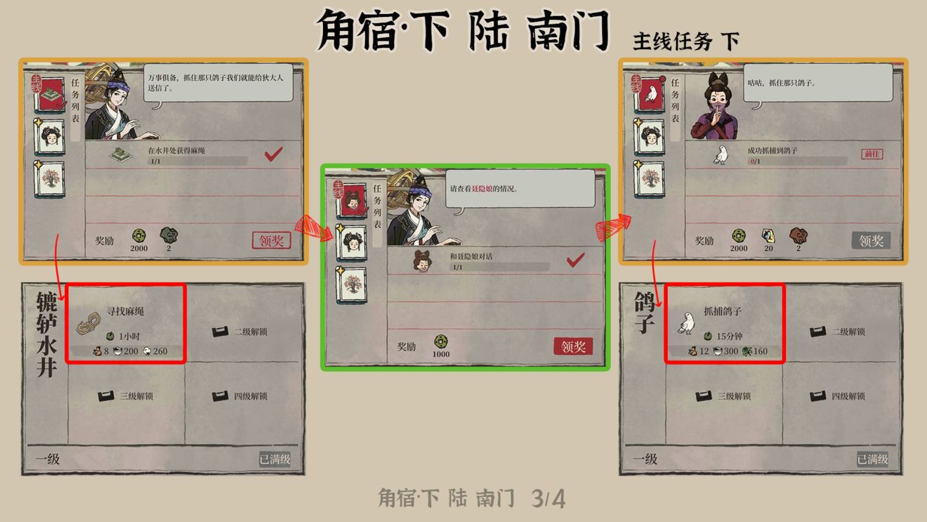 《江南百景圖》宿下陸南門任務(wù)流程分享