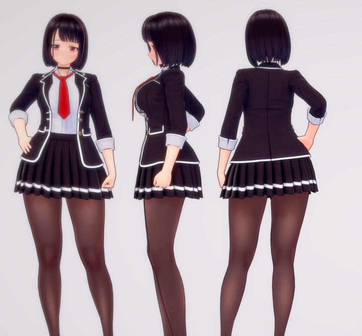 《戀活Sunshine》短發肉感制服美少女MOD