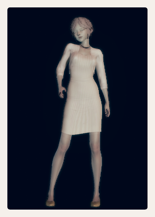 《AI少女》成熟韻味包臀連身服飾MOD