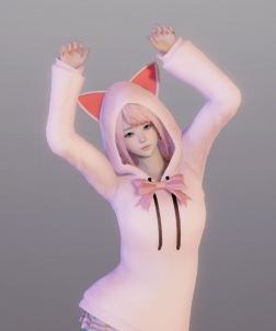 《ROOM Girl》粉色系連帽衫貓娘MOD