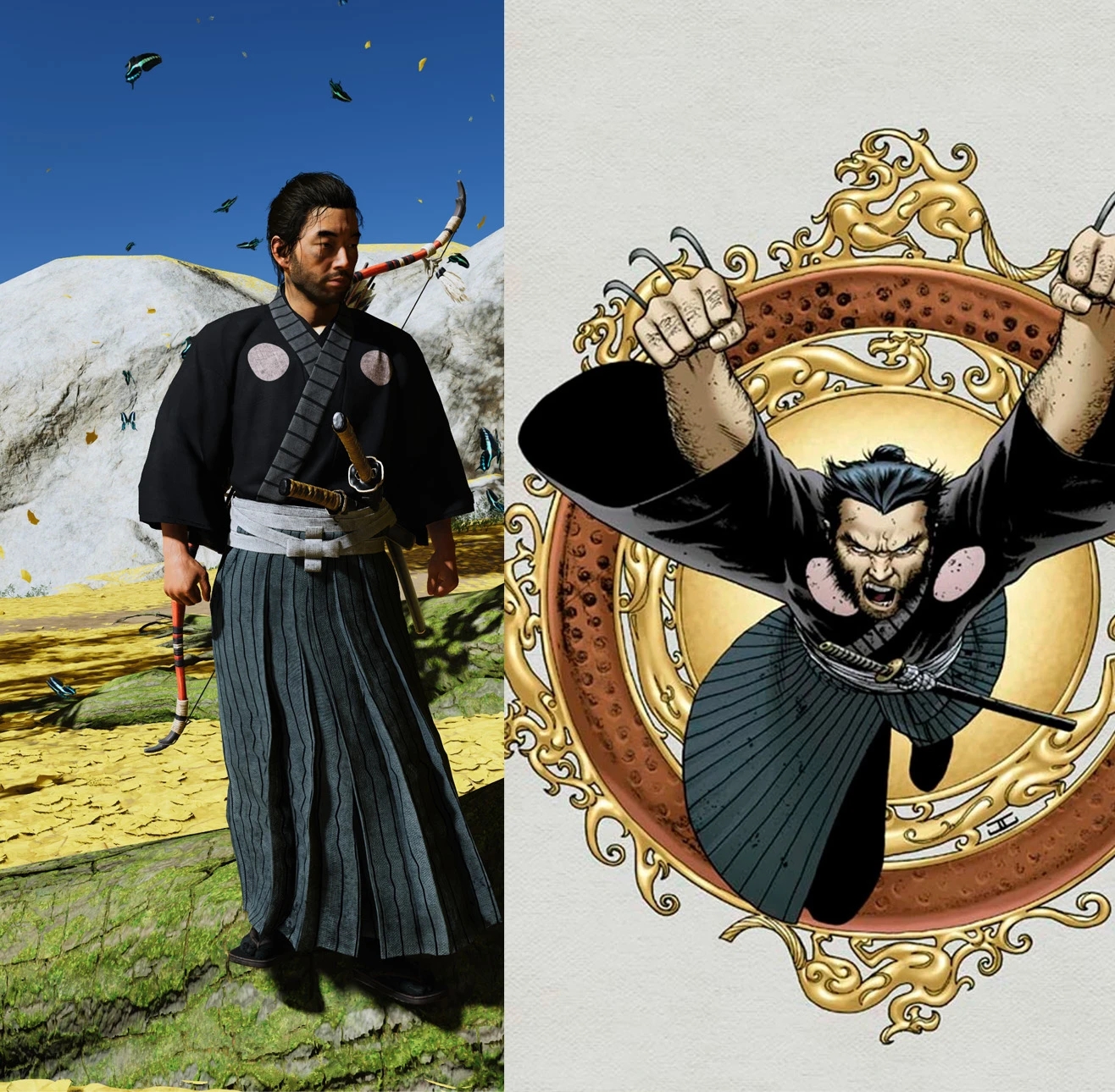 《對馬島之魂：導演剪輯版》金剛狼羅寧裝扮MOD