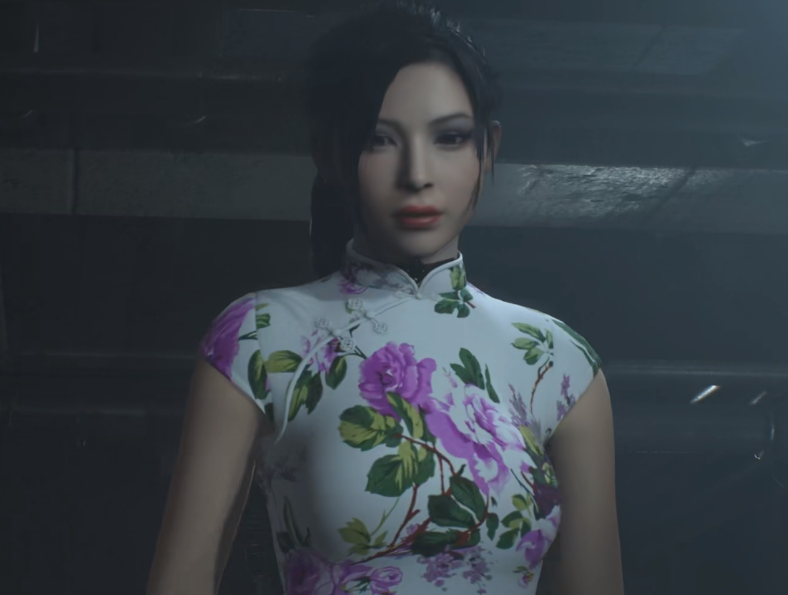 《生化危機2：重制版》艾達江南風印花旗袍MOD