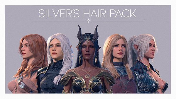 《博德之門3》Silver發型包MOD