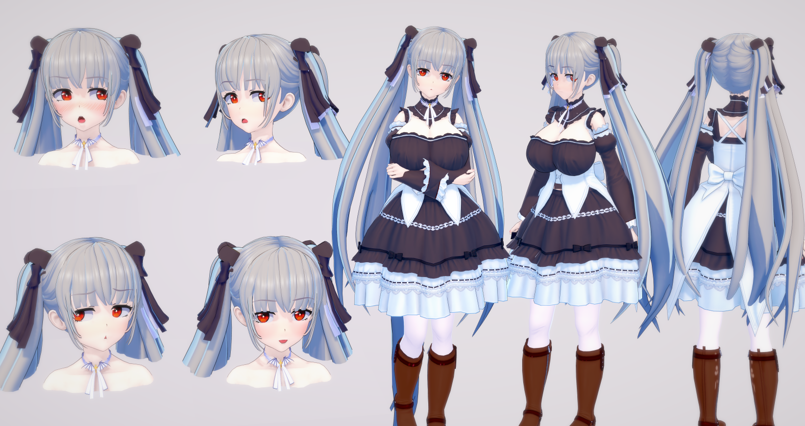 《戀活Sunshine》白發哥特風雙馬尾美少女可畏MOD