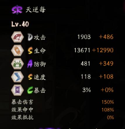 《陰陽師》天逆每技能一覽