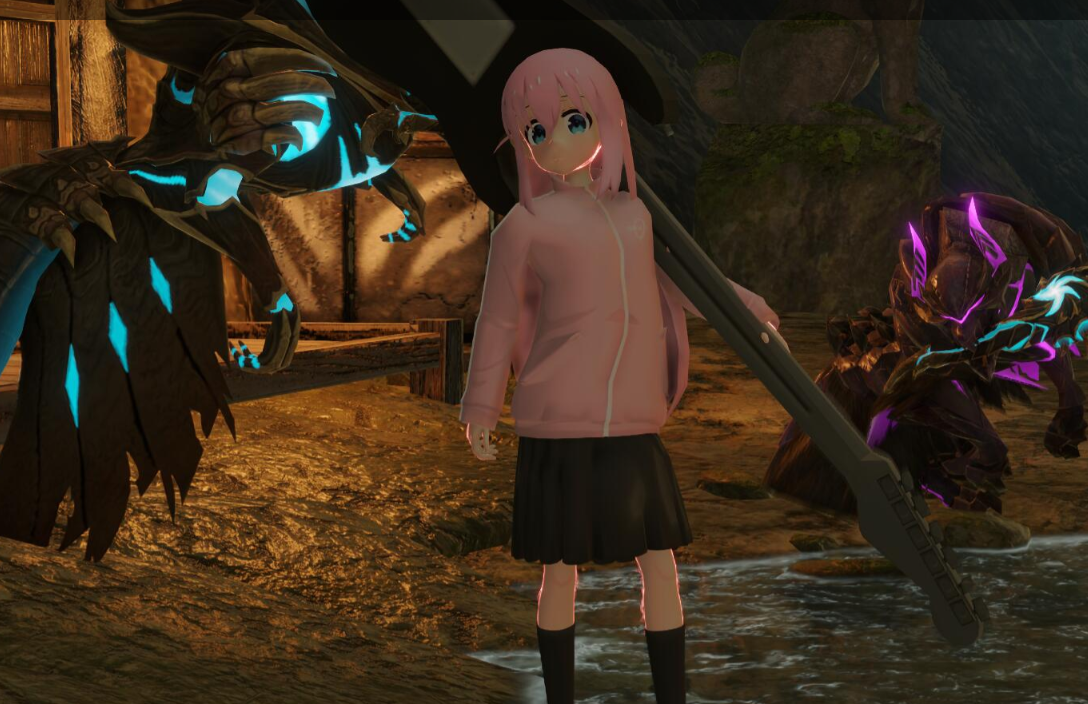 《怪物獵人崛起：曙光》孤獨搖滾小波奇炎火套MOD