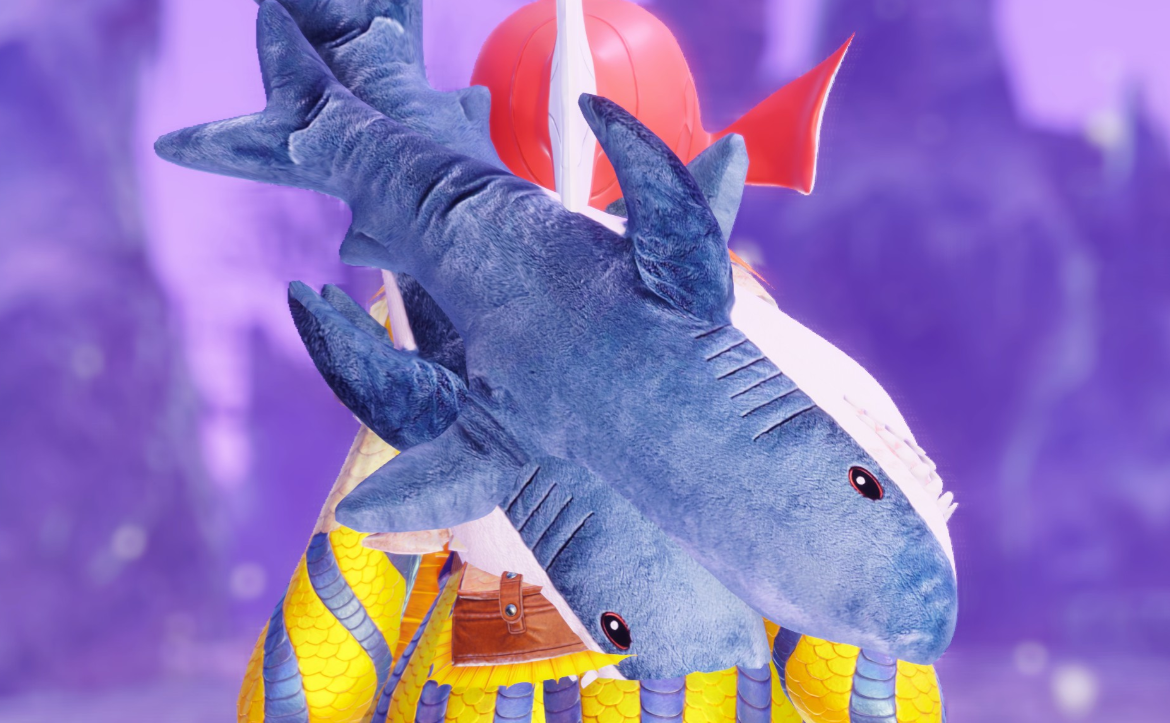 《怪物獵人崛起：曙光》宜家鯊魚抱枕雙刀片MOD