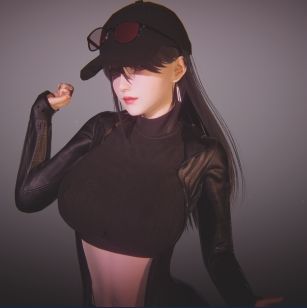 《AI少女》穿著黑色衣服的女性小姐姐MOD