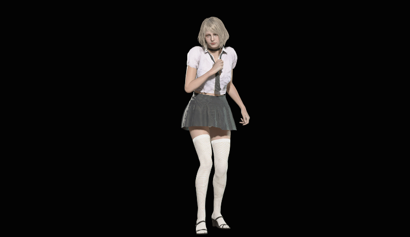 《生化危機4：重制版》阿什莉清純校園裝白襯衣MOD[正式版]