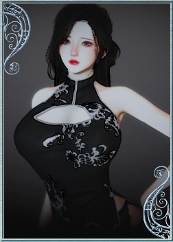 《AI少女》黑旗袍性感長發御姐MOD