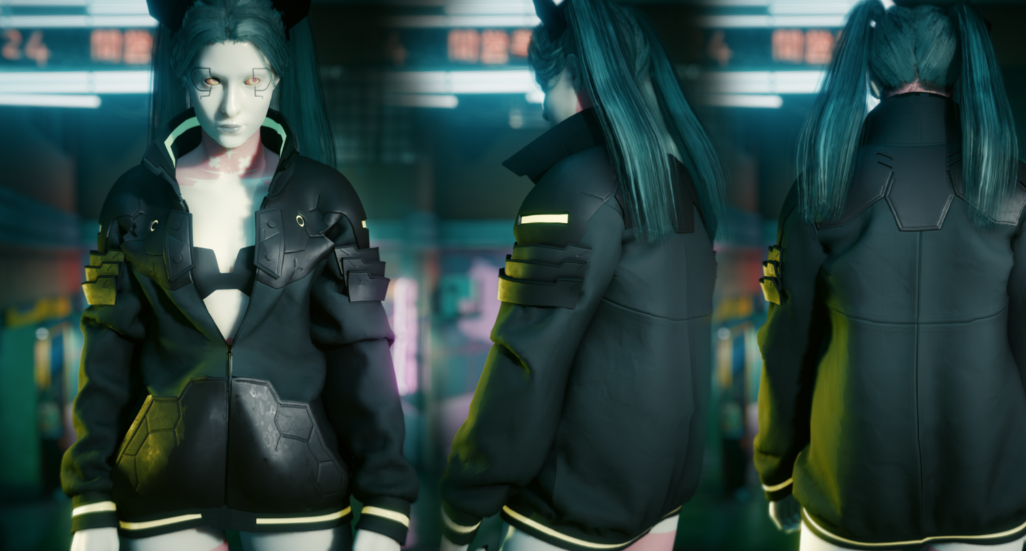 《賽博朋克2077》邊緣行者麗貝卡夾克MOD
