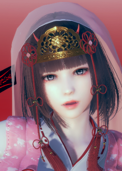 《AI少女》粉色紗巾黑色短發(fā)優(yōu)雅和服美少女MOD