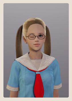 《AI少女》金色雙馬尾俏皮眼鏡學妹MOD
