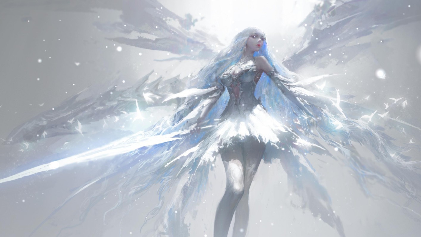《Wallpaper Engine》青眼白龍少女動態壁紙