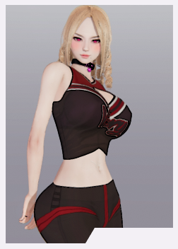 《AI少女》性感金發啦啦隊服御姐MOD