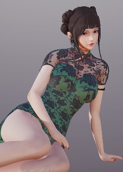 《AI少女》旗袍美腿小辮俏佳人MOD
