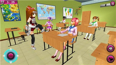 動漫女生高中校園
