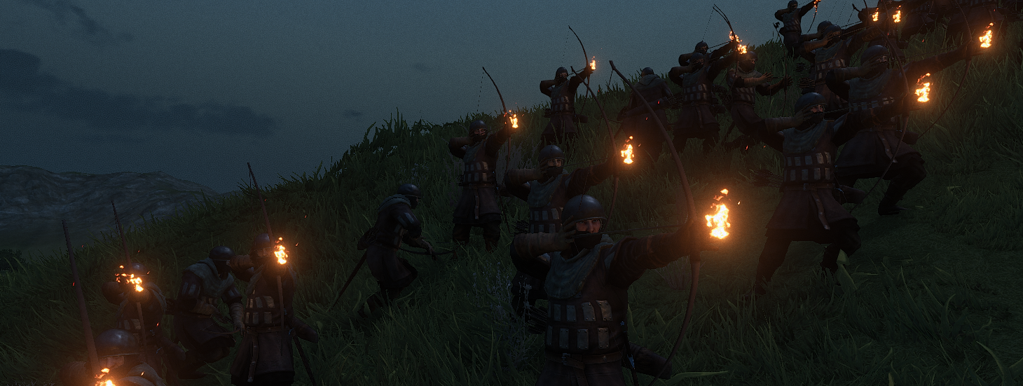 《騎馬與砍殺2》弓箭手夜戰火箭MOD