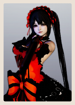 《AI少女》約會大作戰(zhàn)黑發(fā)雙馬尾時崎狂三MOD