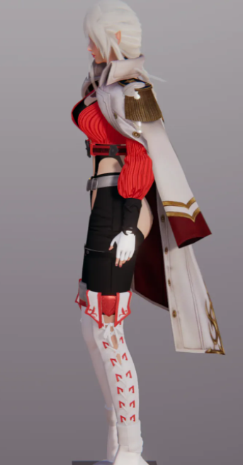 《AI少女》性感白發紅衣御姐MOD