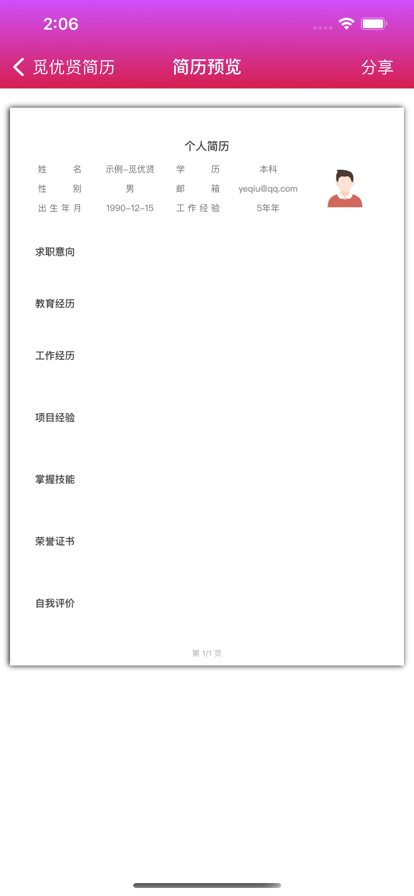 覓優(yōu)賢簡歷