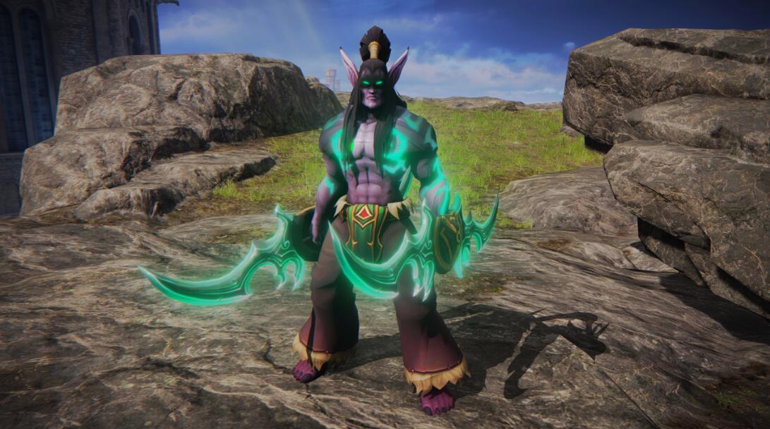 《艾爾登法環》魔獸惡魔獵手伊利丹MOD