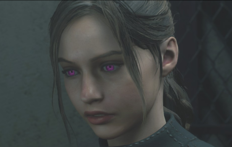 《生化危機2：重制版》克萊爾瞳孔顏色替換MOD