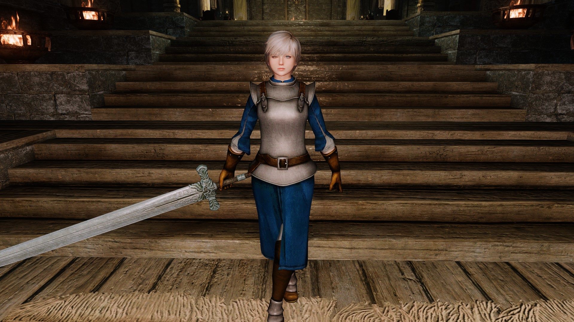 《上古卷軸5：天際》Frederica帥氣少女女性隨從MOD