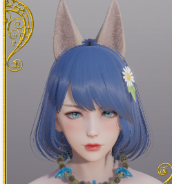 《AI少女》藍發狐耳大姐姐MOD