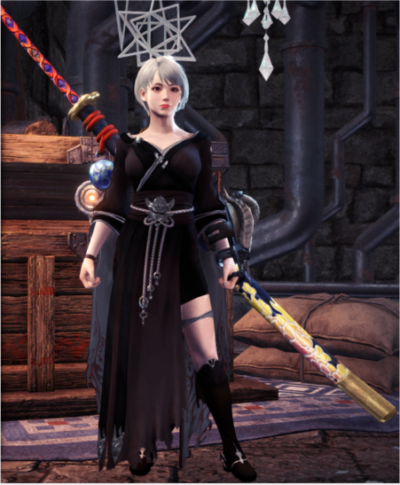 《怪物獵人世界：冰原》飄逸長袍替換冰狼套外觀MOD