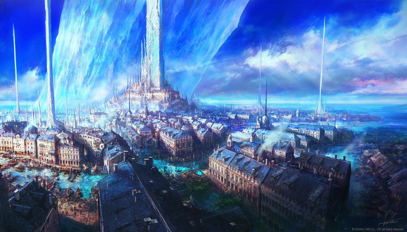 《Wallpaper Engine》FF16母晶與城市繪圖動態壁紙