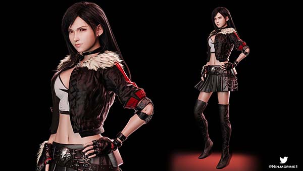 《最終幻想7：重制版》蒂法最終幻想8斯考爾服飾MOD
