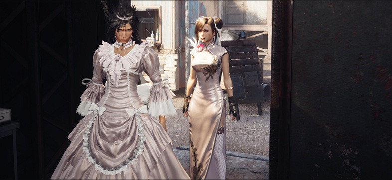《最終幻想7：重制版》扎克華麗白色禮裙MOD