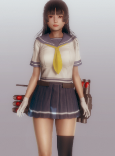 《AI少女》黑長直艦?zāi)镲L(fēng)美少女MOD
