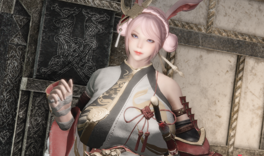 《上古卷軸5：天際重制版》韓風絕美女隨從憫雭和憫希MOD