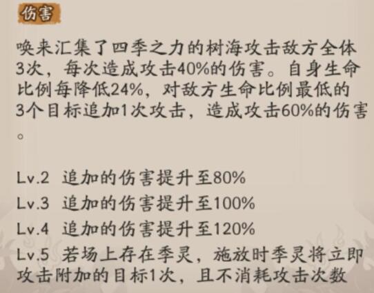 《陰陽師》新式神季技能介紹