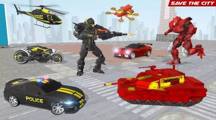 美國警用機器人汽車大戰
