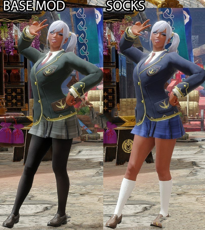 《怪物獵人：崛起》更好的校服外觀MOD