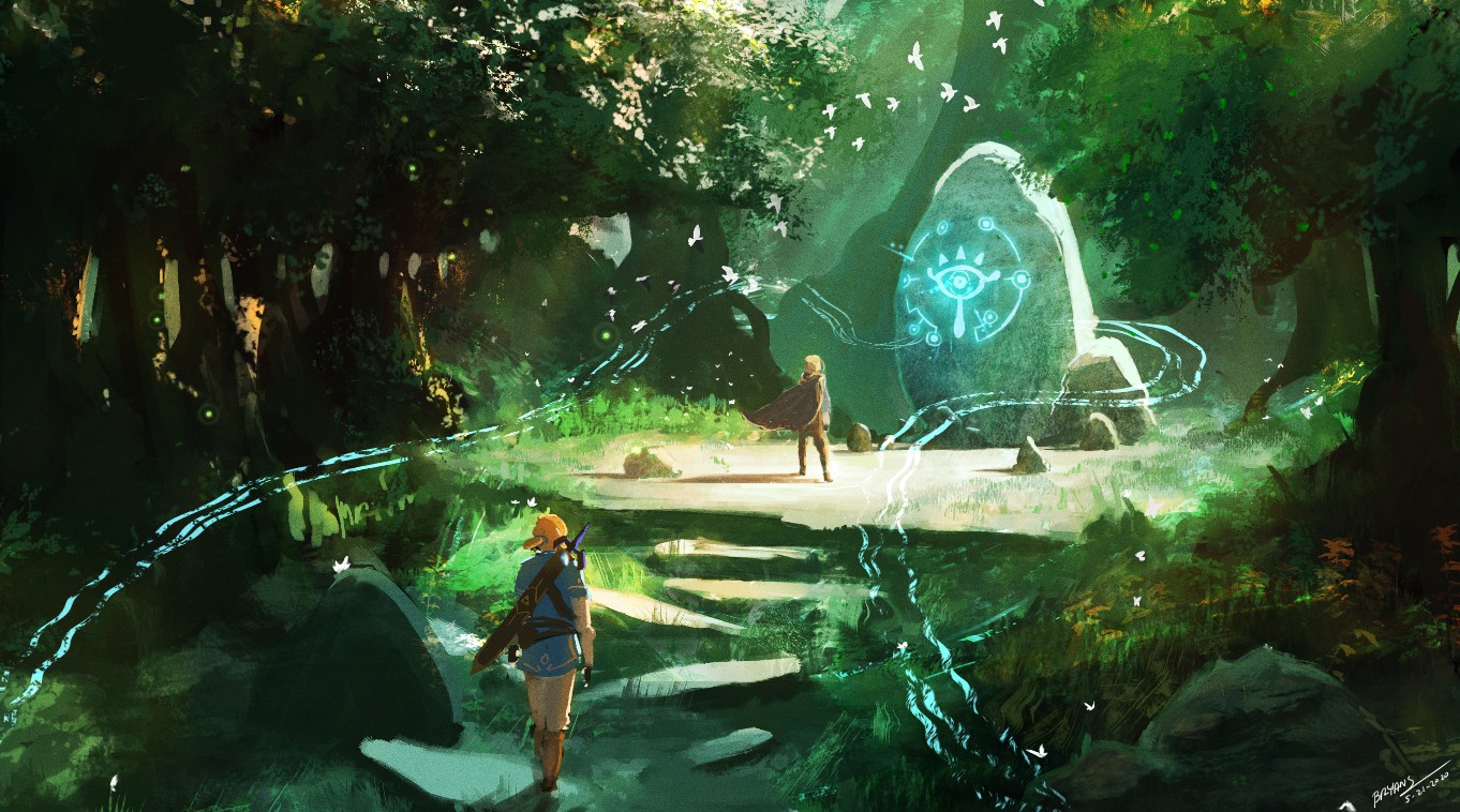 《Wallpaper Engine》塞爾達迷失森林精美繪圖動態壁紙