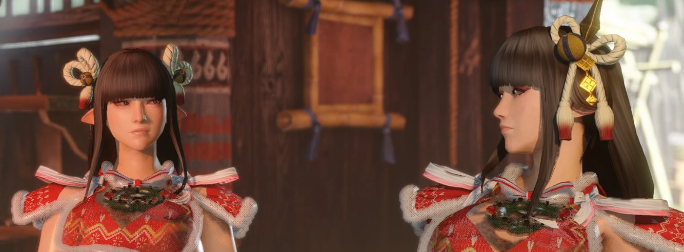 《怪物獵人崛起：曙光》死或生性感新年服裝水蕓火芽MOD