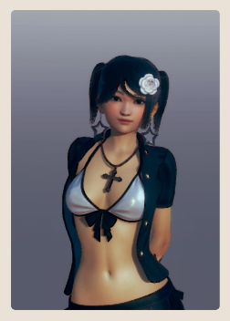 《AI少女》性感抹胸外套黑巖射手MOD