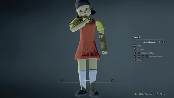 《生化危機2：重制版》魷魚游戲羅映姫替換暴君MOD